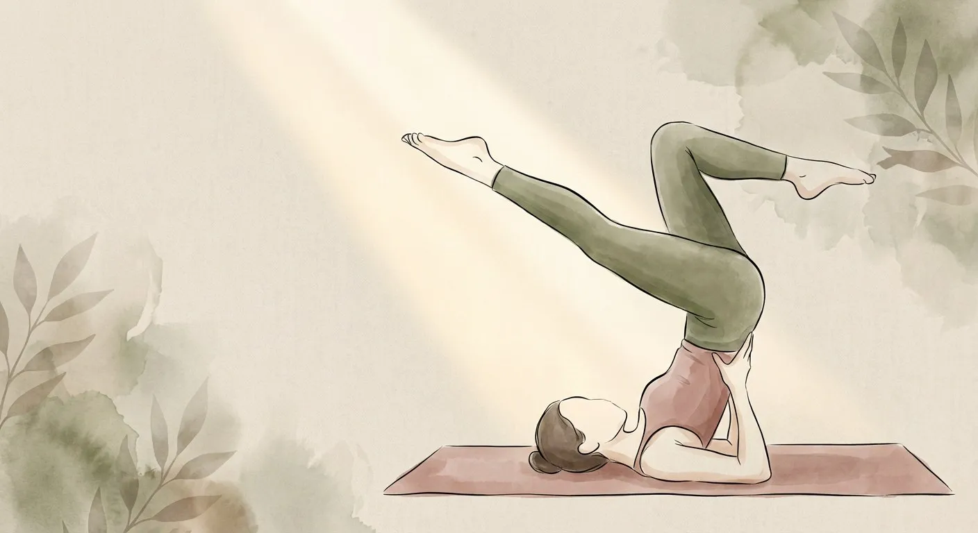 Pozycja świecy (Sarvangasana) — królowa pozycji odwróconych