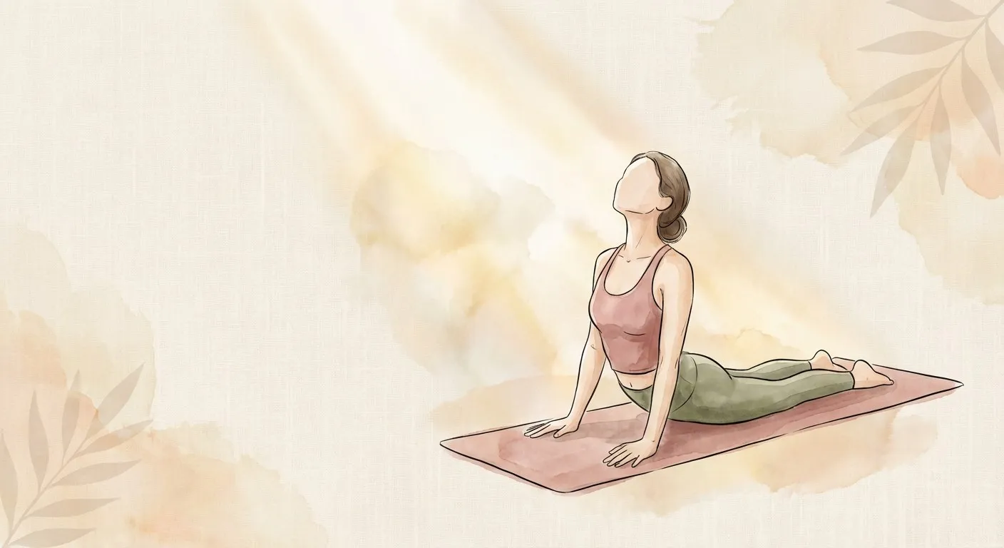 Pozycja kobry (Bhujangasana) — otwarcie klatki piersiowej
